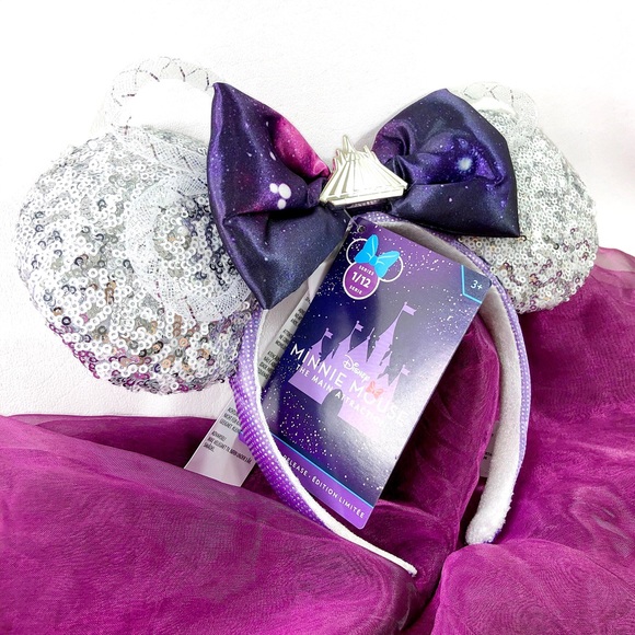 Minnie Mouse Main Attraction Space Mountain Ears💜 - Picture 3 of 12